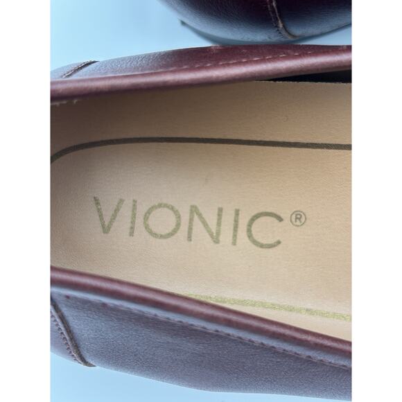 Vionic Evie Loafers Brown Leather Size 8 Arch Support Orthotic Comfort Loafer - Picture 8 of 16